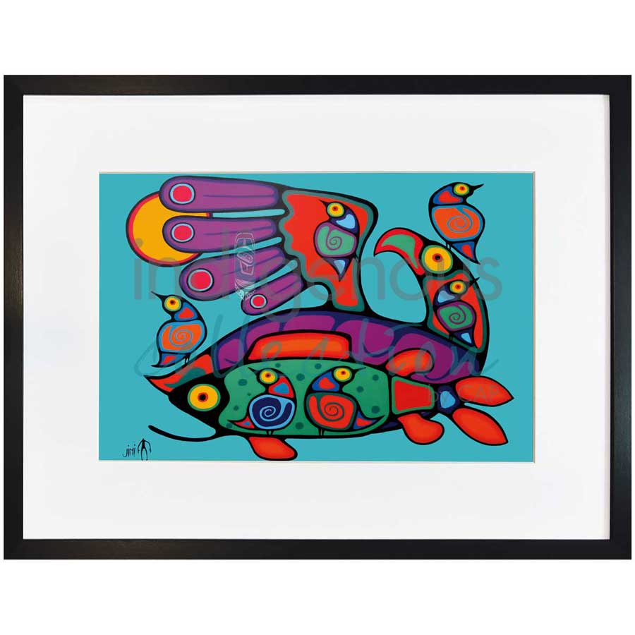 Birds and Fish by artist Jim Oskineegish - Ojibway. Indigenous Collection