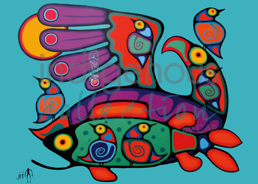 Birds and Fish by artist Jim Oskineegish