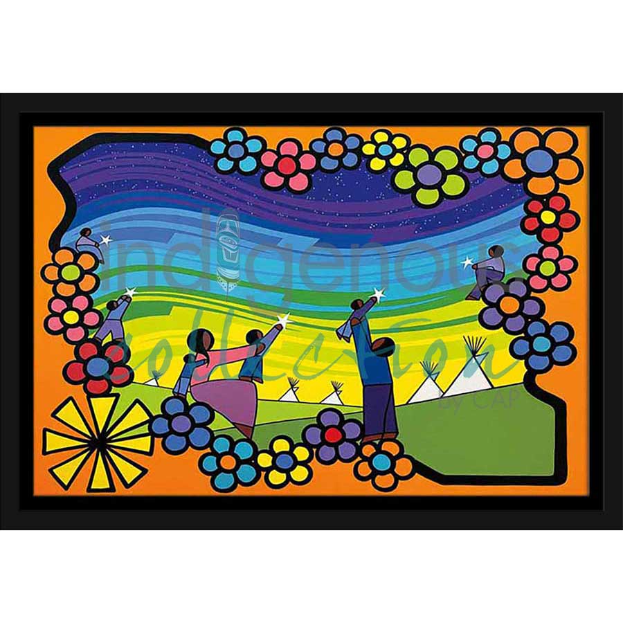 Sundown by artist Kevin Pee-ace - Cree. Indigenous Collection