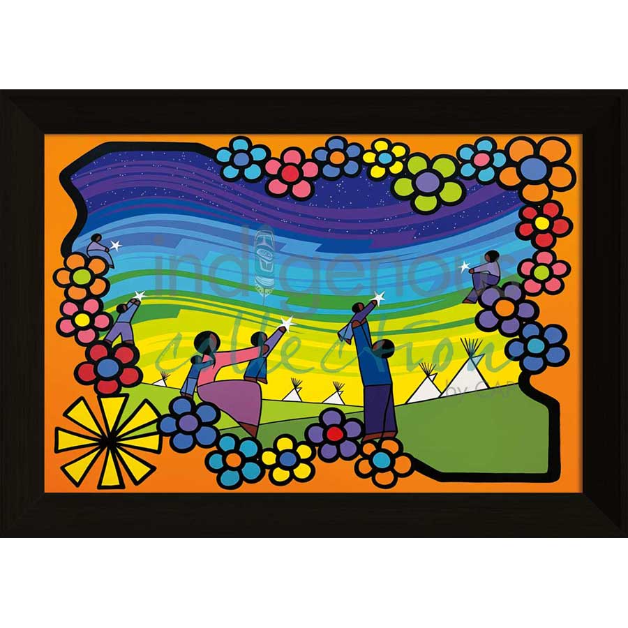 Sundown by artist Kevin Pee-ace - Cree. Indigenous Collection