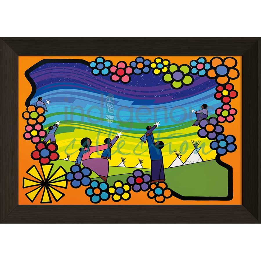 Sundown by artist Kevin Pee-ace - Cree. Indigenous Collection