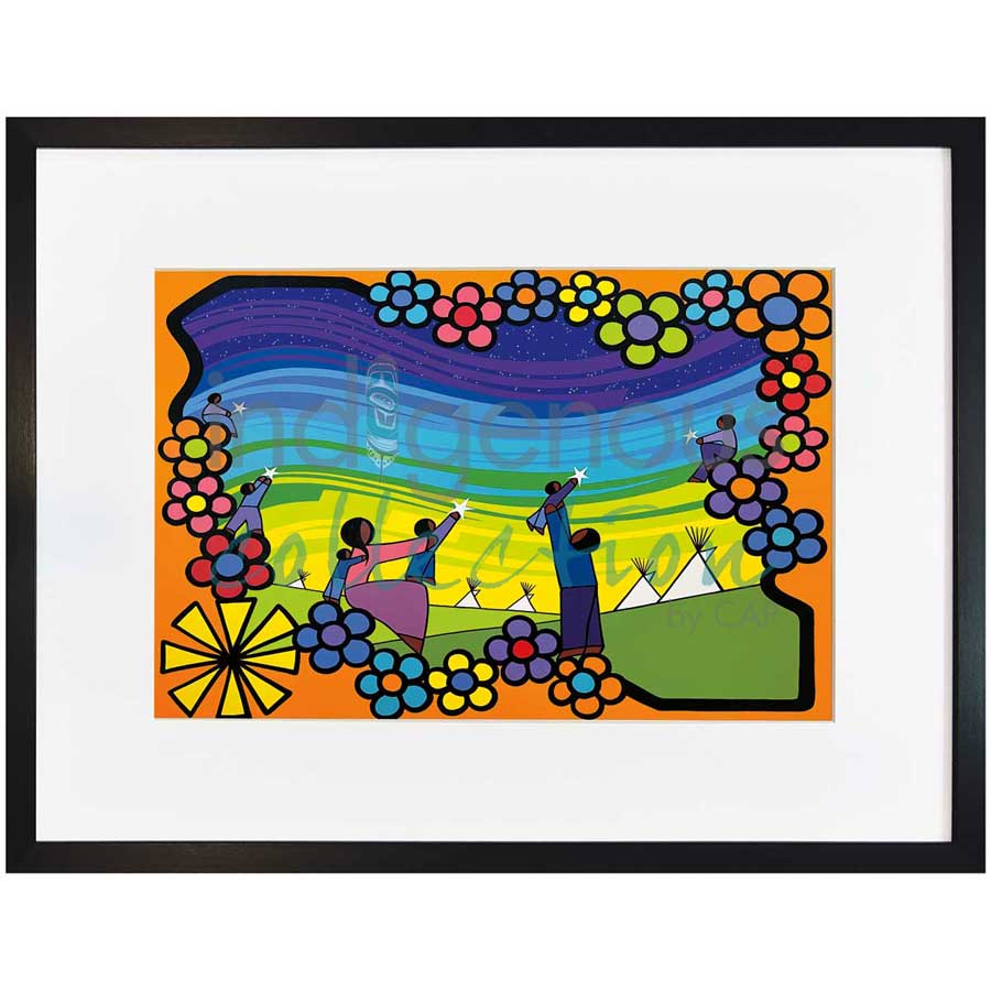 Sundown by artist Kevin Pee-ace - Cree. Indigenous Collection