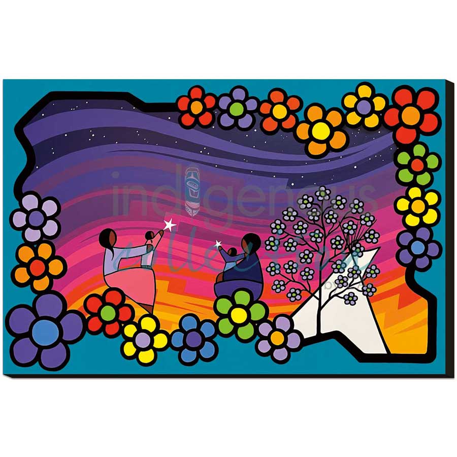 Twins by artist Kevin Pee-ace - Cree. Indigenous Collection