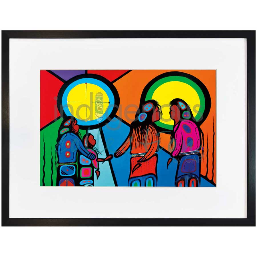 Family by artist Frank Polson - Algonquin. Indigenous Collection
