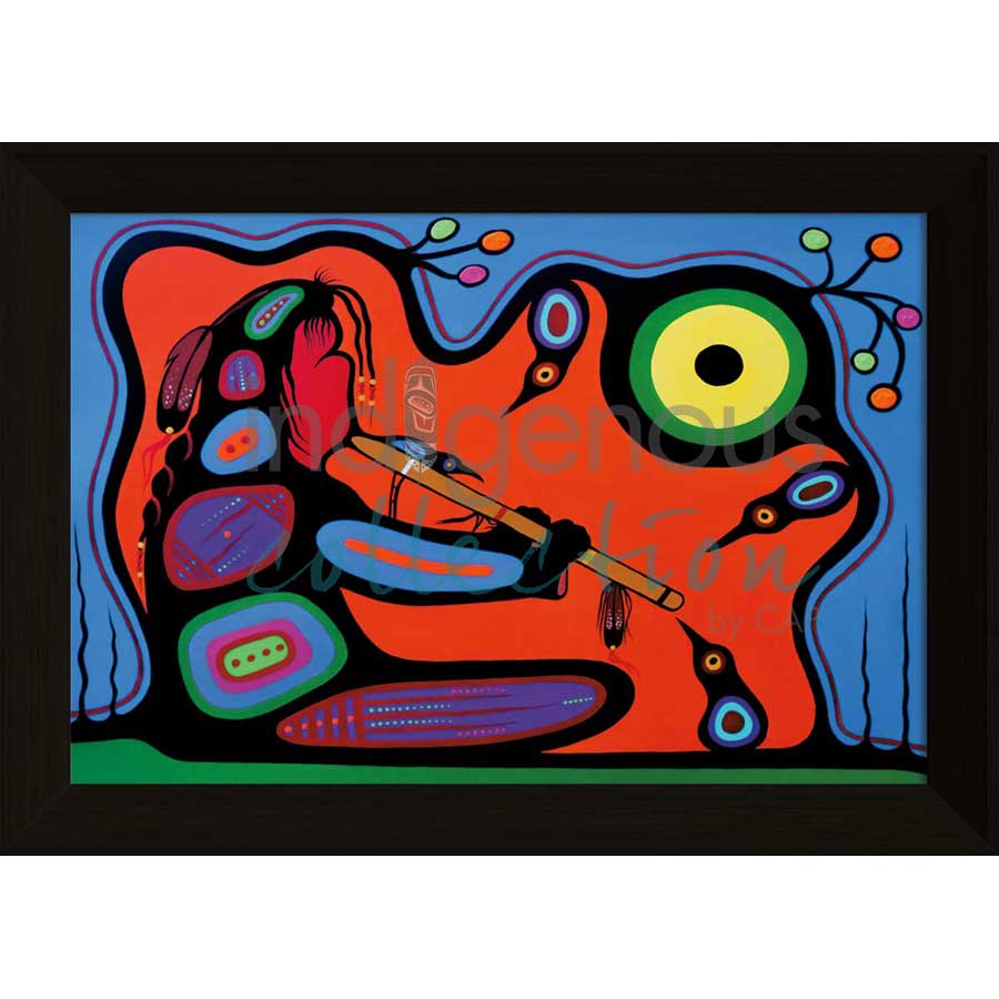 The Flute by artist Frank Polson - Algonquin. Indigenous Collection