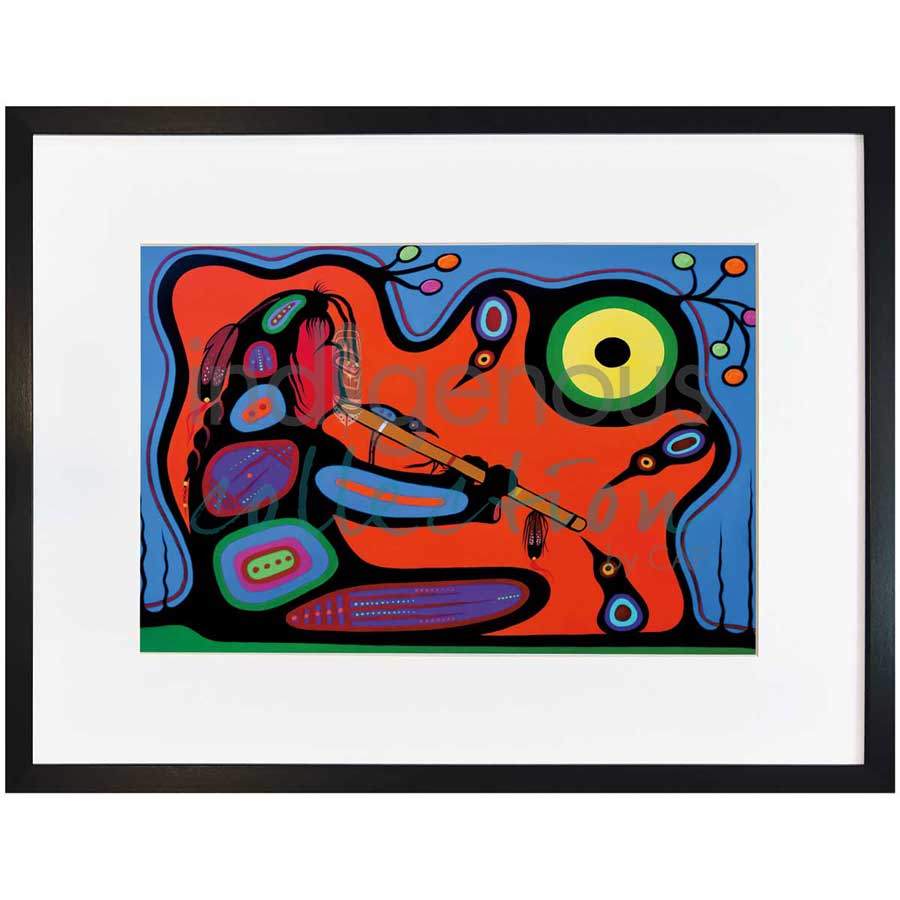 The Flute by artist Frank Polson - Algonquin. Indigenous Collection