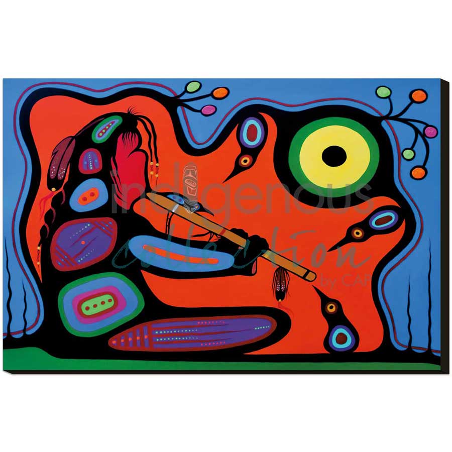 The Flute by artist Frank Polson - Algonquin. Indigenous Collection