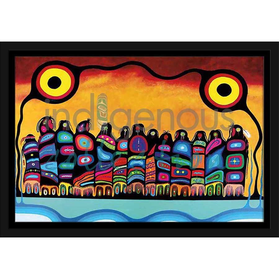 Women's Circle by artist Frank Polson - Algonquin. Indigenous Collection