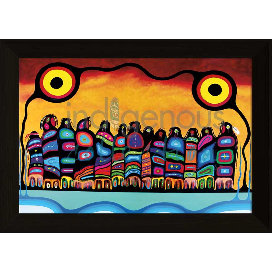 Women's Circle by artist Frank Polson - Algonquin. Indigenous Collection