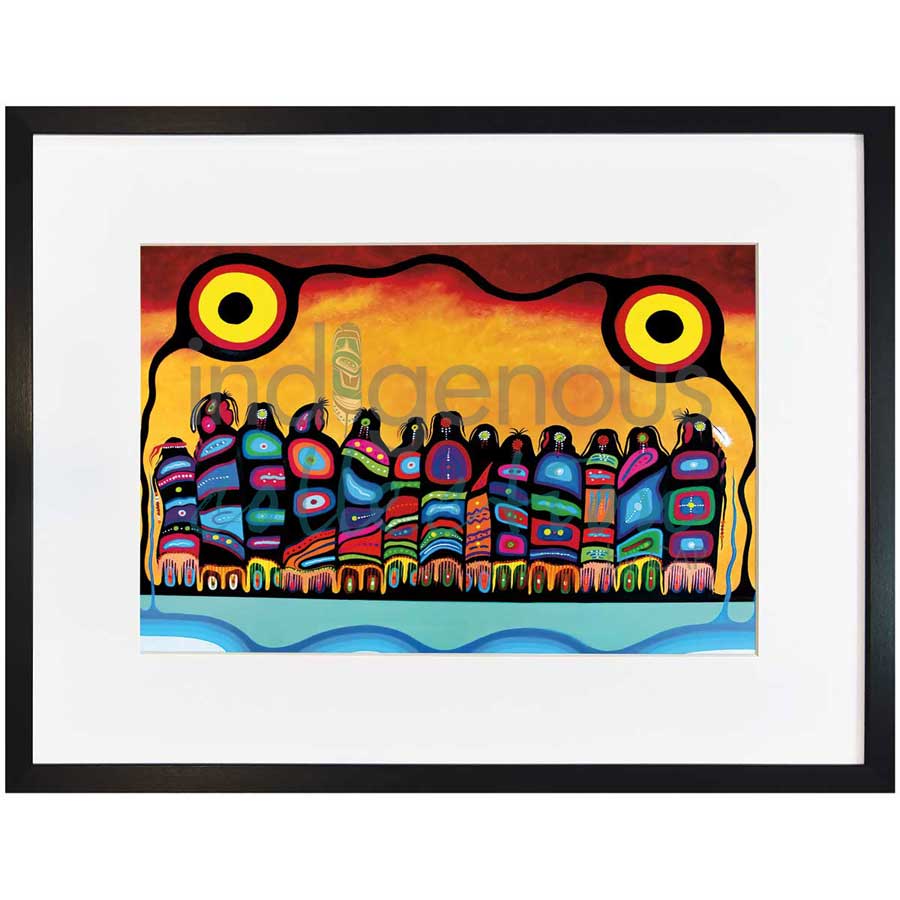 Women's Circle by artist Frank Polson - Algonquin. Indigenous Collection