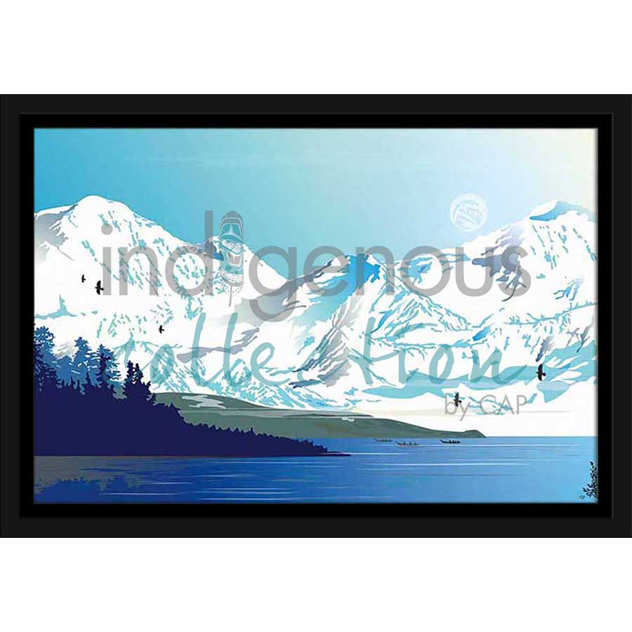 Tlingit Winter Journey by artist Mark Preston - Tlingit. Indigenous Collection
