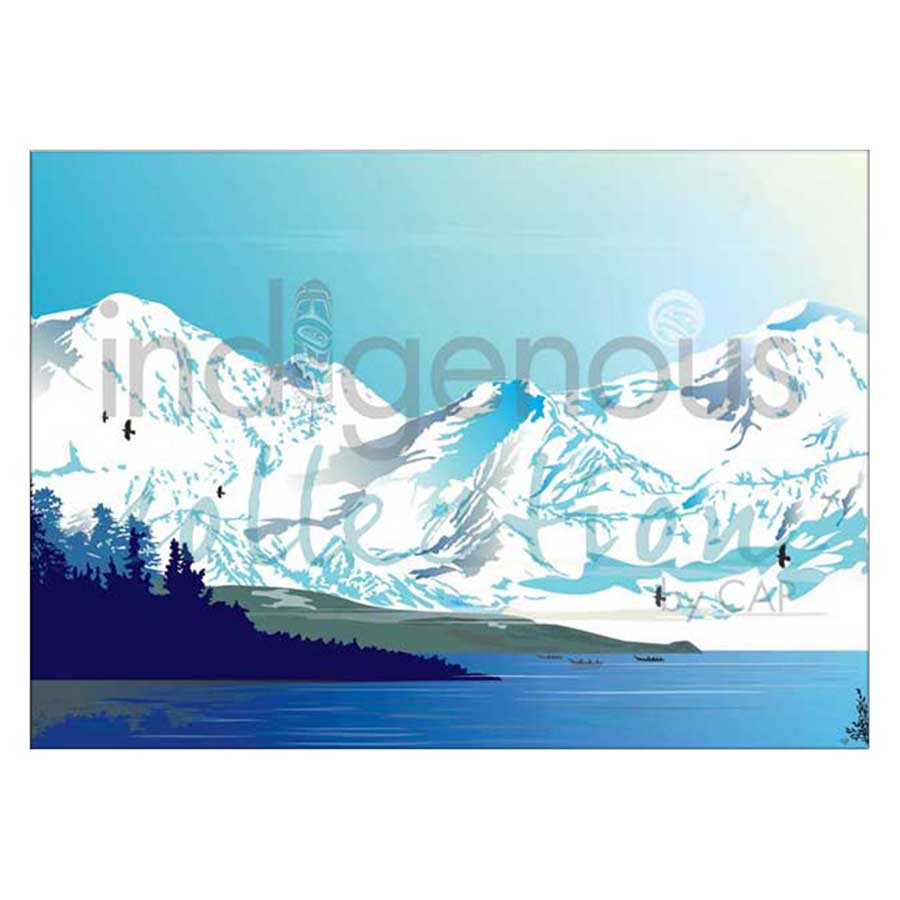 Tlingit Winter Journey Canvas Prints