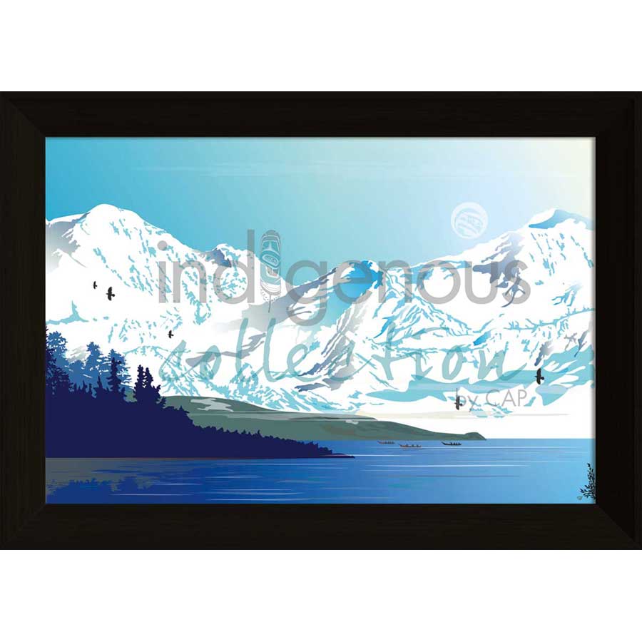 Tlingit Winter Journey by artist Mark Preston - Tlingit. Indigenous Collection