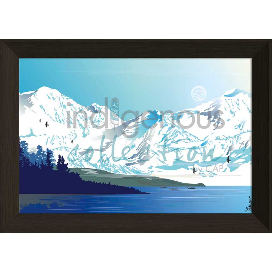 Tlingit Winter Journey by artist Mark Preston - Tlingit. Indigenous Collection