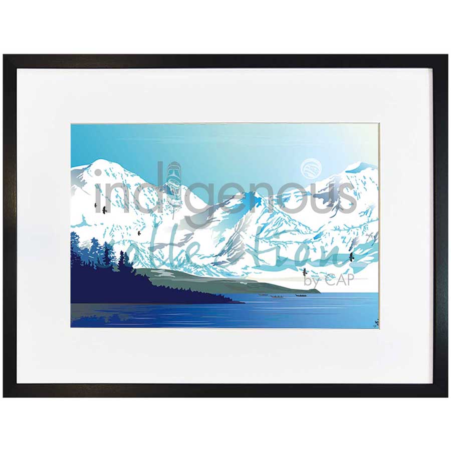 Tlingit Winter Journey by artist Mark Preston - Tlingit. Indigenous Collection