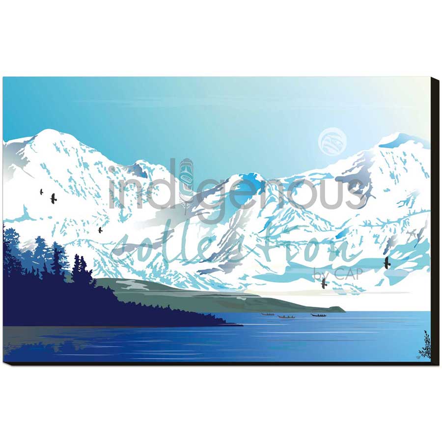 Tlingit Winter Journey by artist Mark Preston - Tlingit. Indigenous Collection