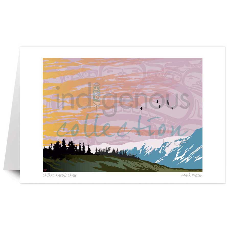 Chilkat Raven's Chase by artist Mark Preston