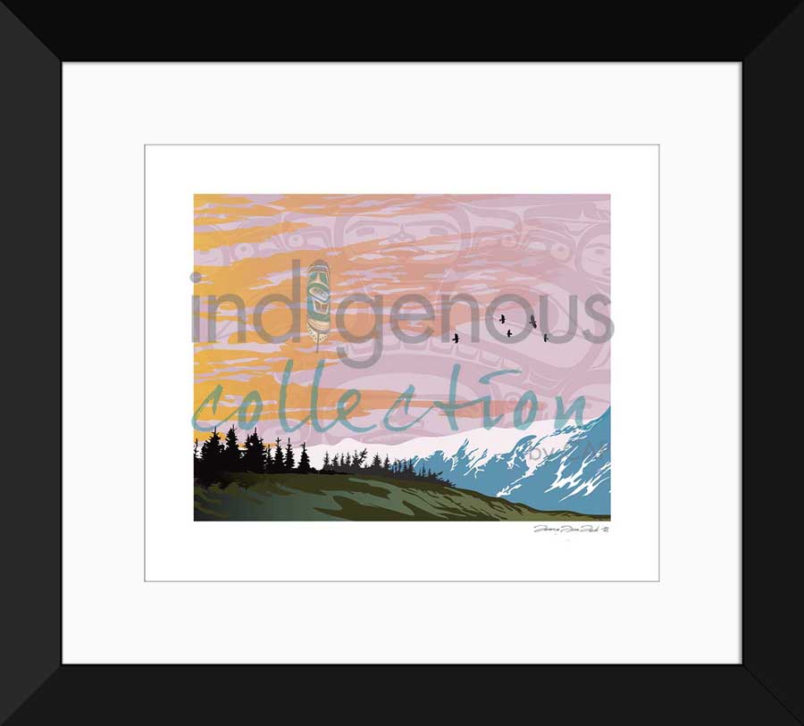 Chilkat Raven's Chase Limited Edition. Indigenous Collection