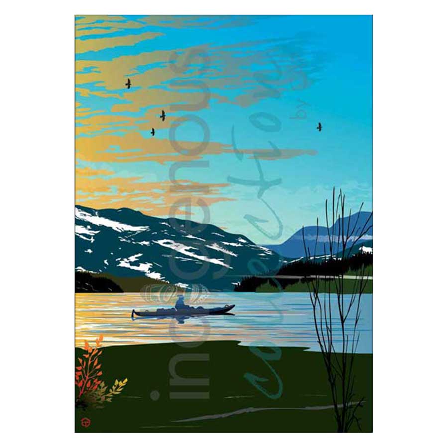 Winter Kayak Canvas Prints