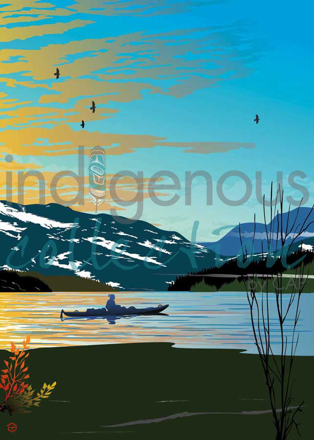 Winter Kayak by artist Mark Preston