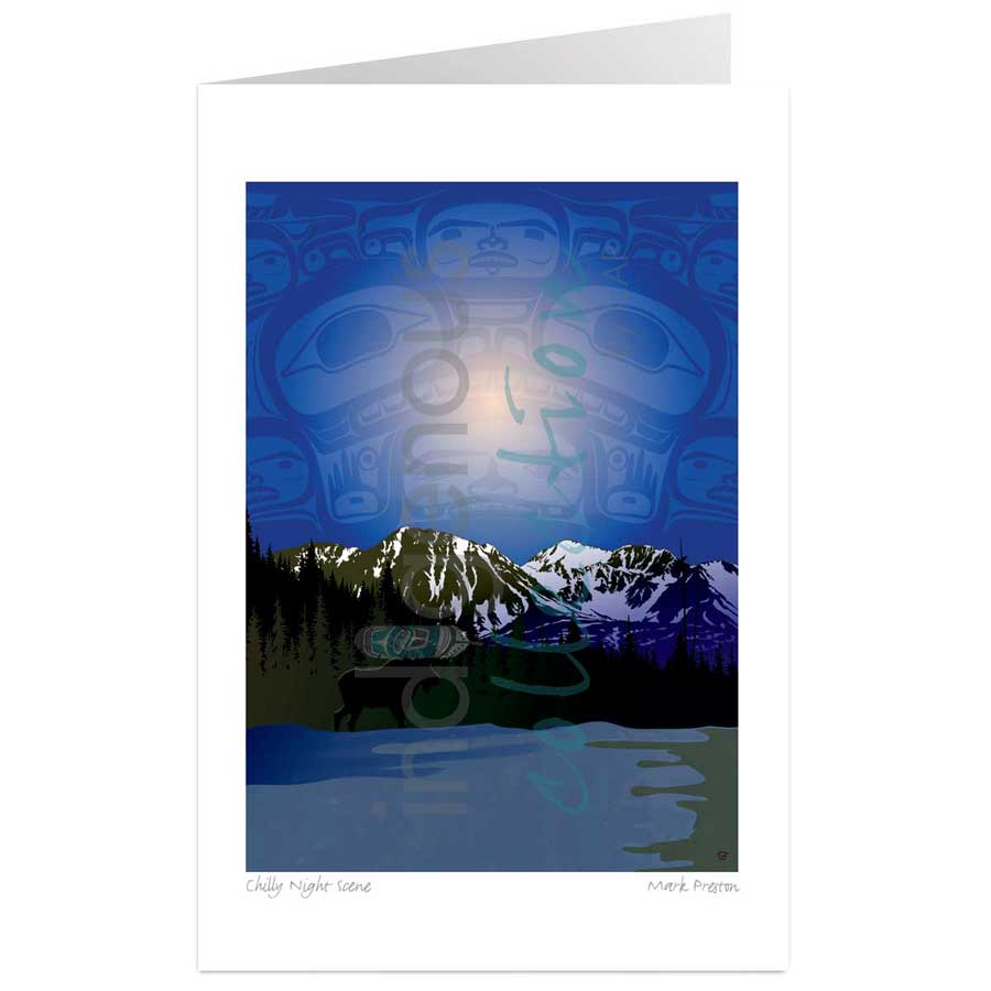 Chilly Night Scene by artist Mark Preston