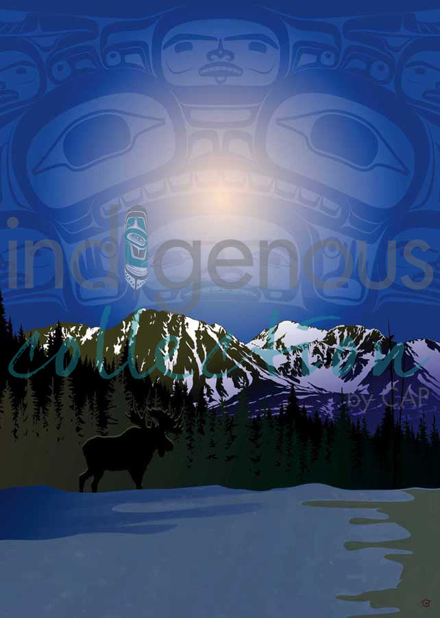 Chilly Night Scene by artist Mark Preston