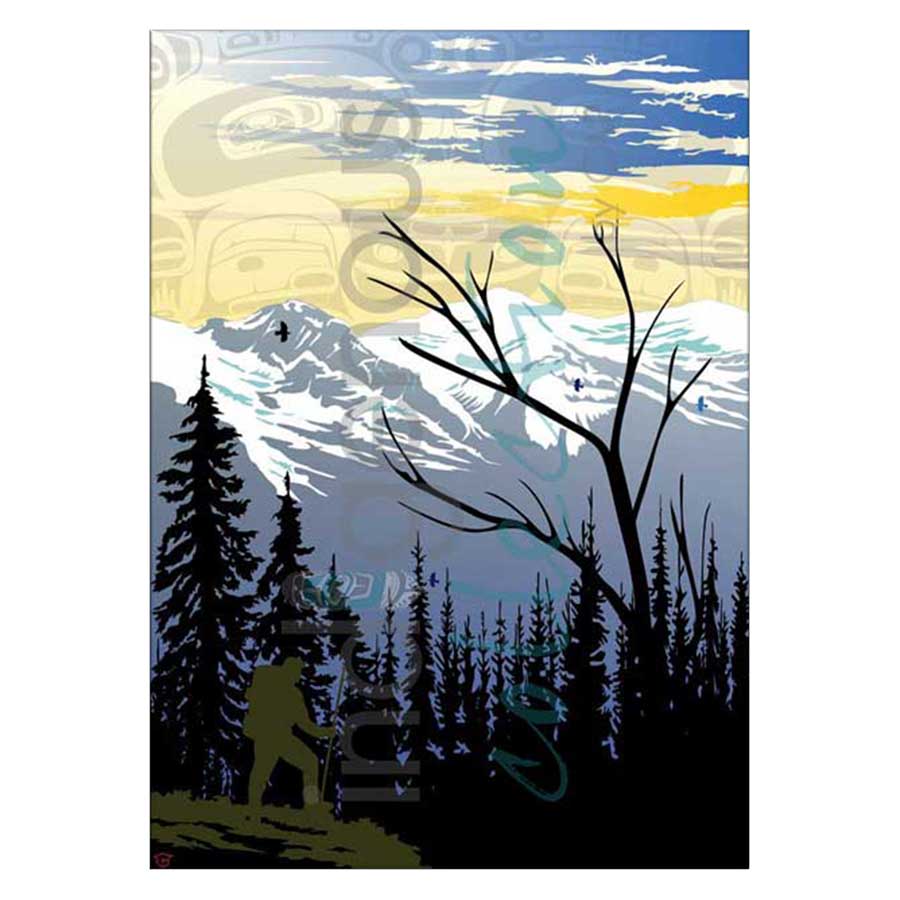 Mountain Hiker Canvas Prints