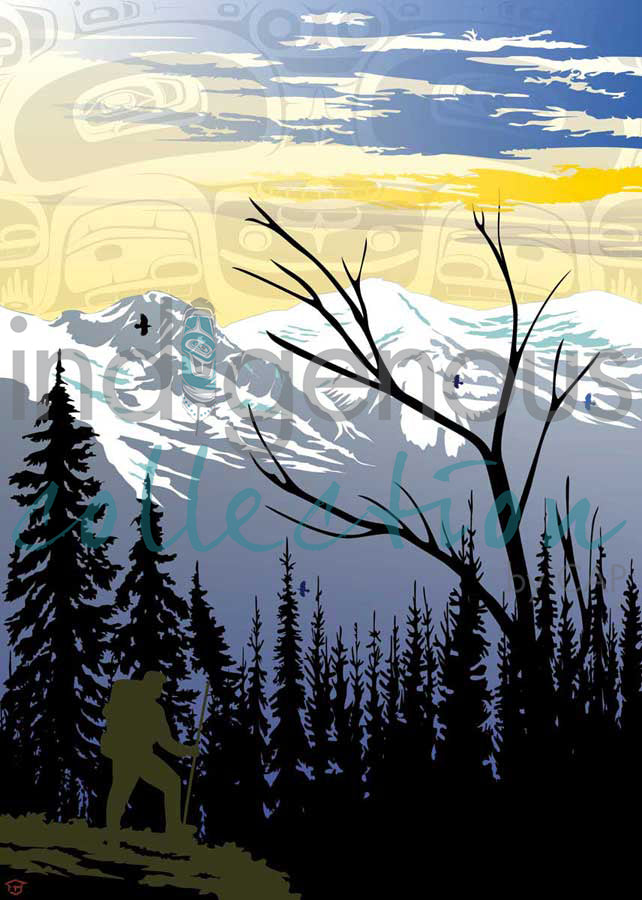 Mountain Hiker by artist Mark Preston