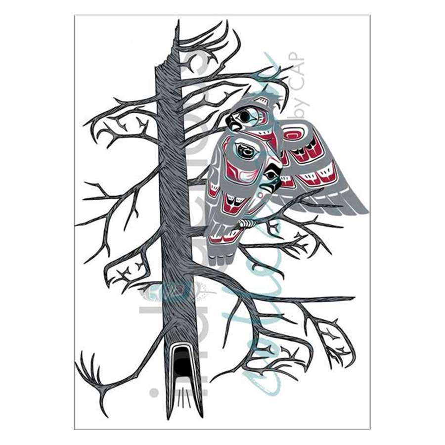 Owl Preening Canvas Prints