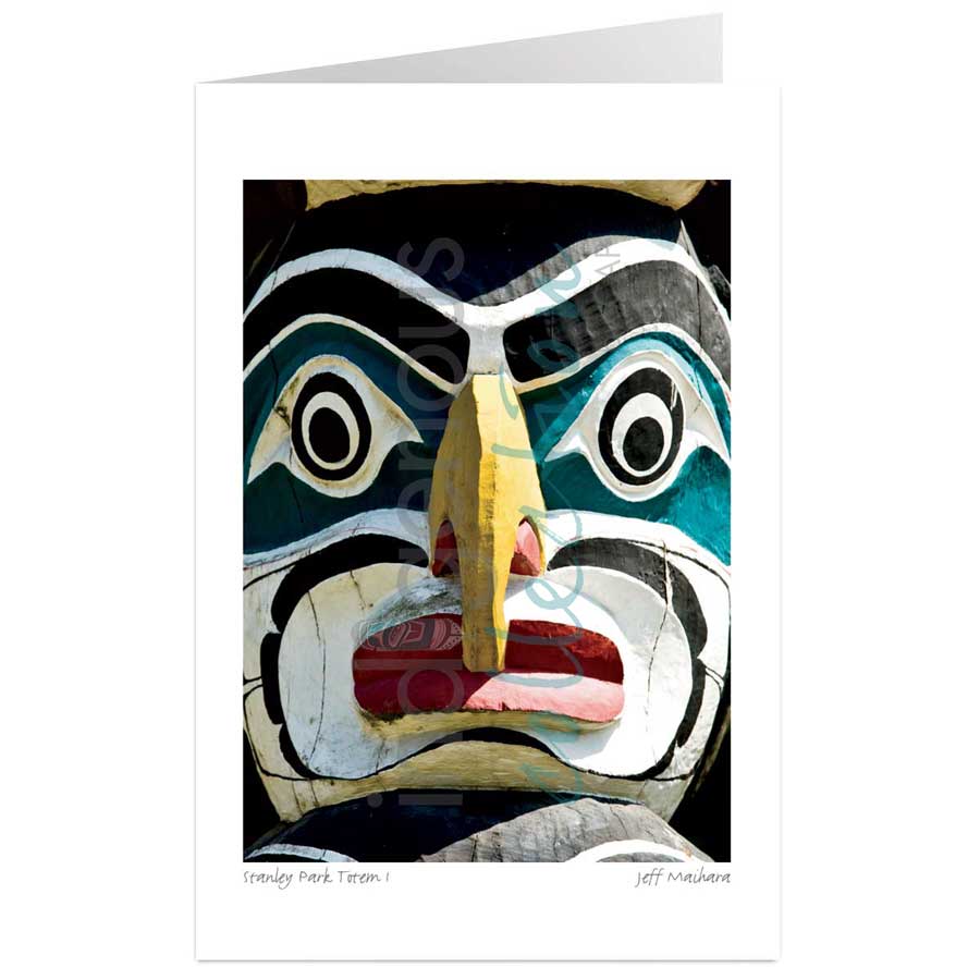 Stanley Park Totem I by artist Jeff Maihara