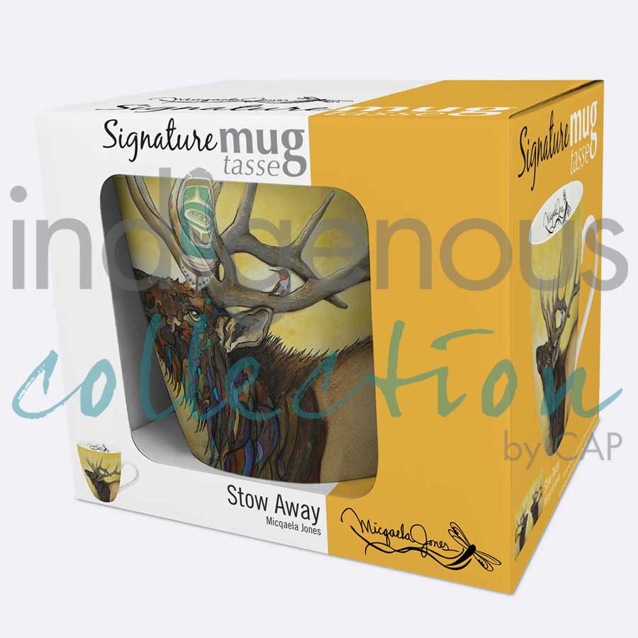 Stow Away 18 oz. Signature Mug by artist Micqaela Jones