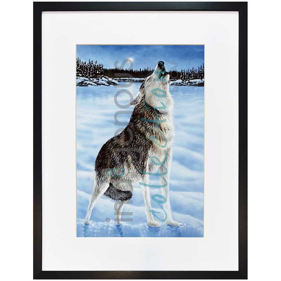 Night Bellow by artist Ronnie Simon - Gwich'in. Indigenous Collection