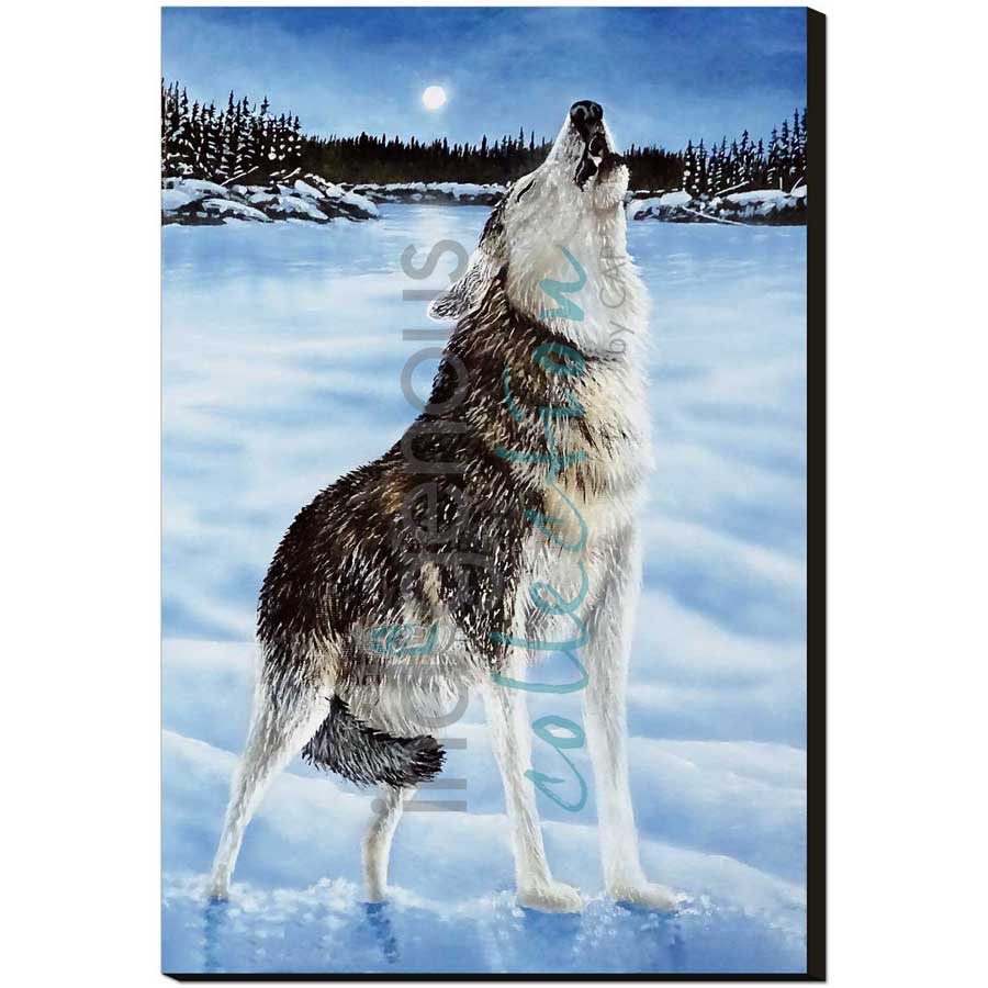 Night Bellow by artist Ronnie Simon - Gwich'in. Indigenous Collection