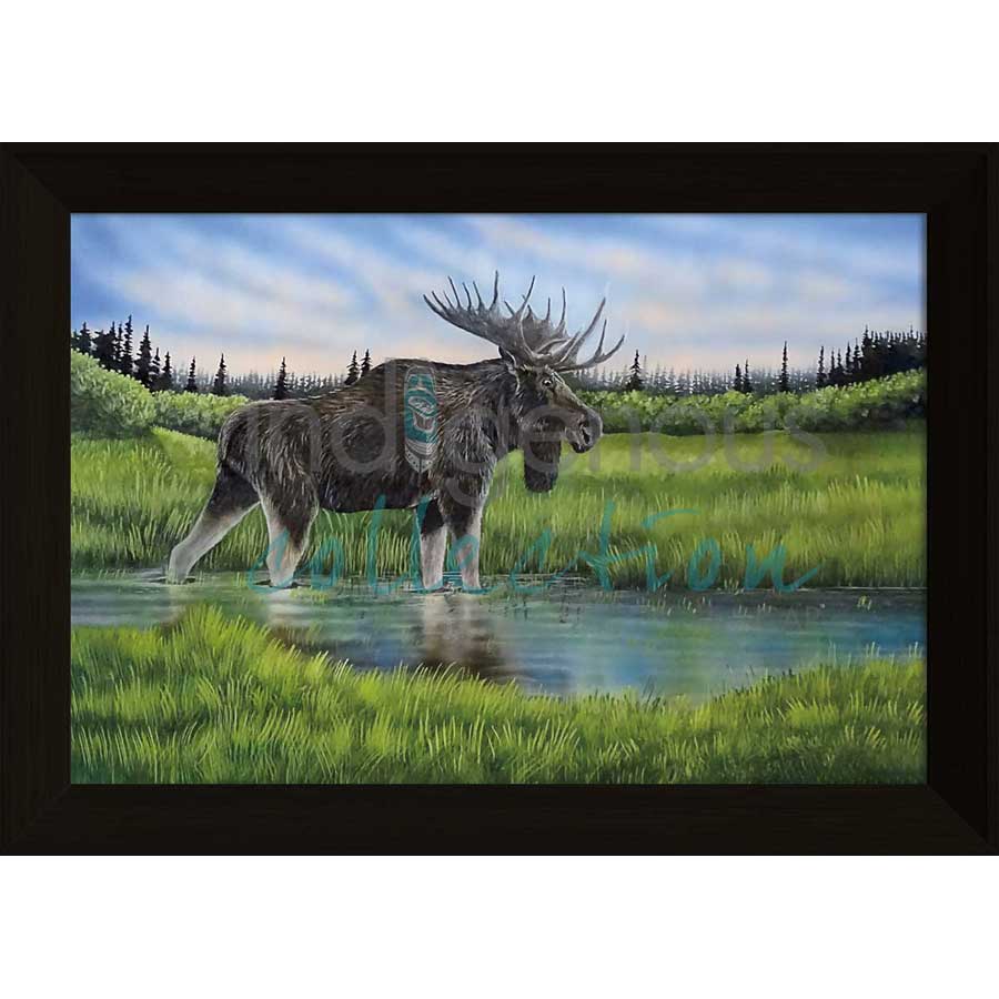 Reflective Waters by artist Ronnie Simon - Gwich'in. Indigenous Collection