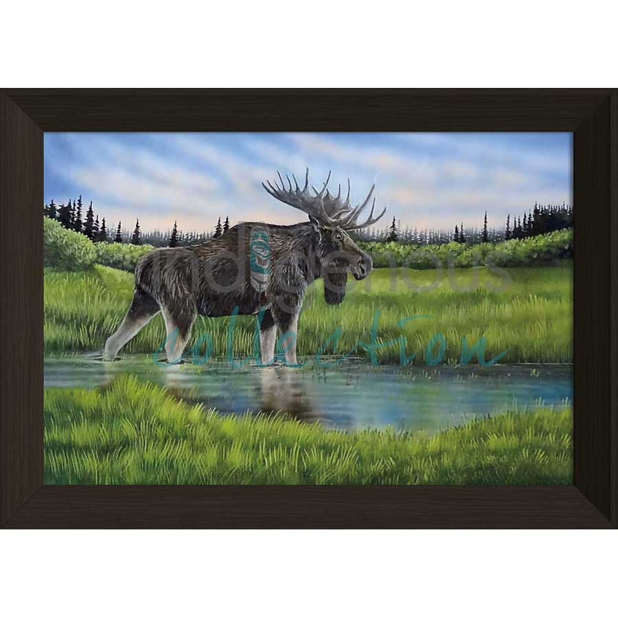 Reflective Waters by artist Ronnie Simon - Gwich'in. Indigenous Collection