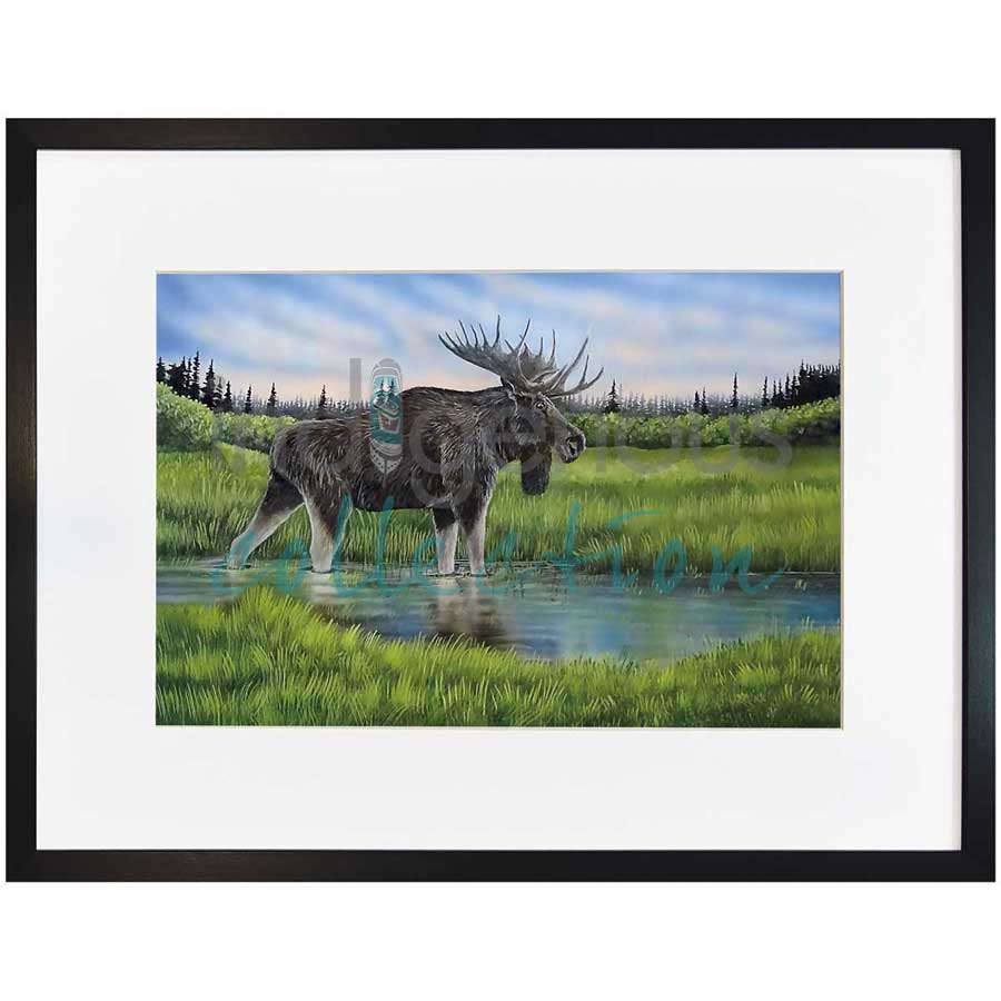 Reflective Waters by artist Ronnie Simon - Gwich'in. Indigenous Collection