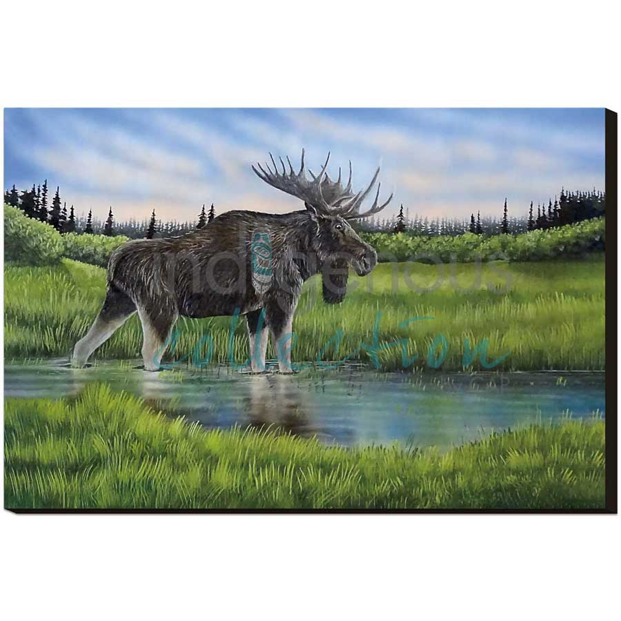 Reflective Waters by artist Ronnie Simon - Gwich'in. Indigenous Collection