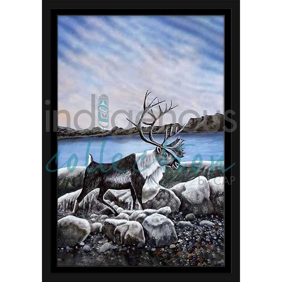 Walk on the Beach by artist Ronnie Simon - Gwich'in. Indigenous Collection
