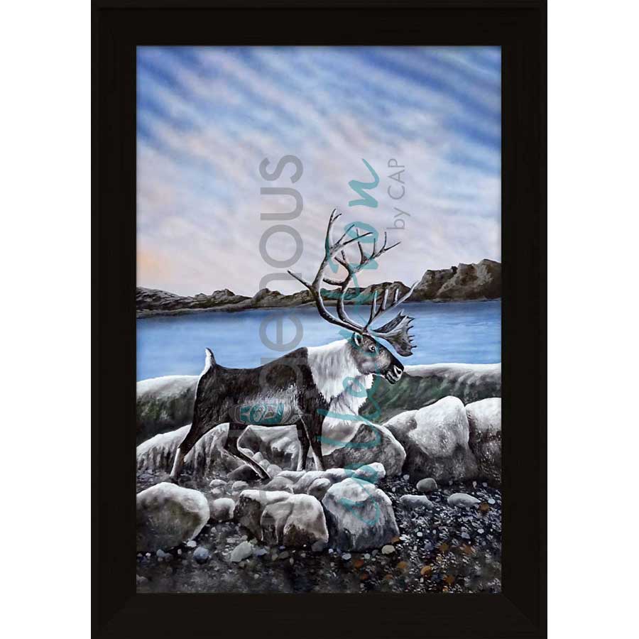 Walk on the Beach by artist Ronnie Simon - Gwich'in. Indigenous Collection