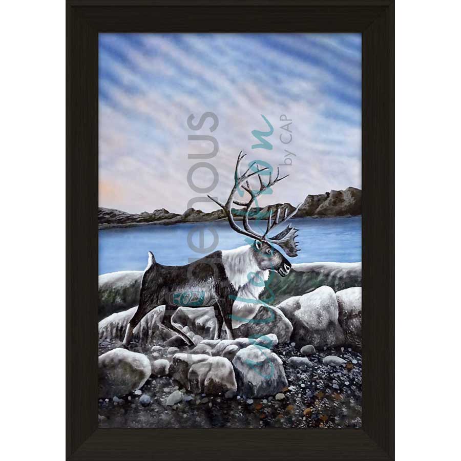 Walk on the Beach by artist Ronnie Simon - Gwich'in. Indigenous Collection