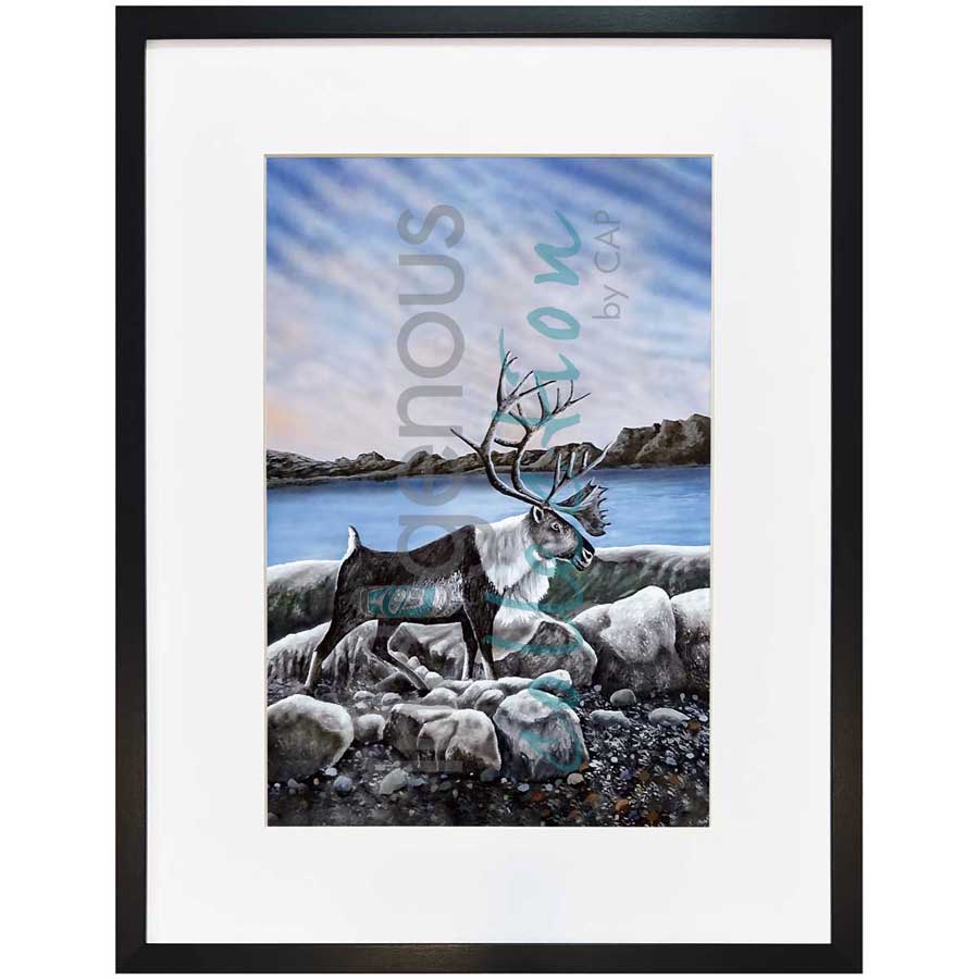 Walk on the Beach by artist Ronnie Simon - Gwich'in. Indigenous Collection