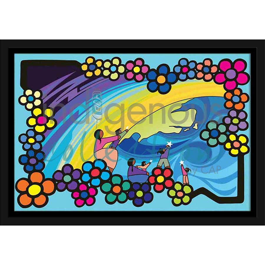 Stars Delivering the Water by artist Kevin Pee-ace - Cree. Indigenous Collection