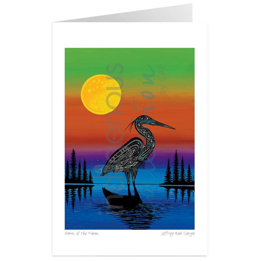 Dawn of the Heron by artist Jeffrey Red George