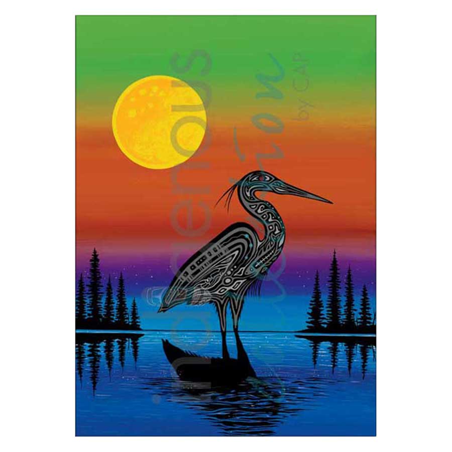 Dawn of the Heron Canvas Prints