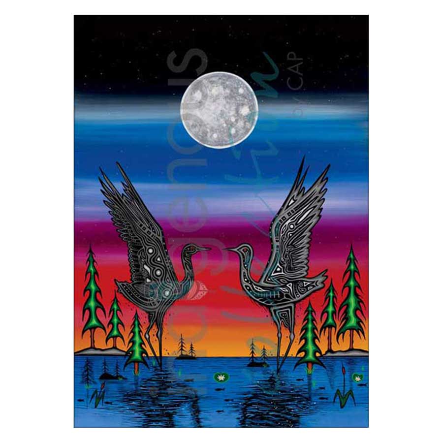 Cranes in Love Canvas Prints