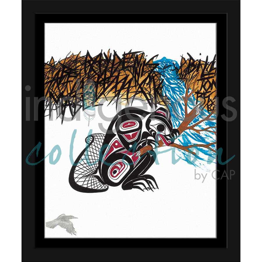 Beaver Dame by artist Richard Shorty - Northern Tutchone. Indigenous Collection
