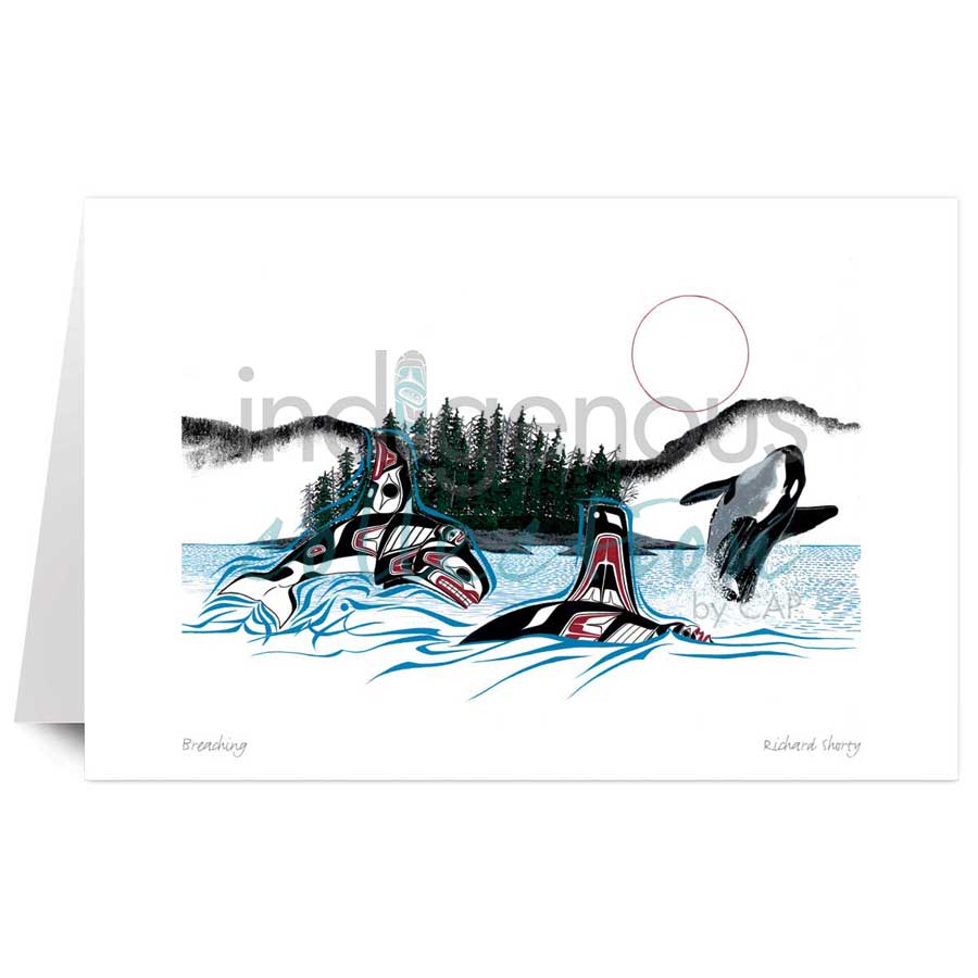 Breaching by artist Richard Shorty