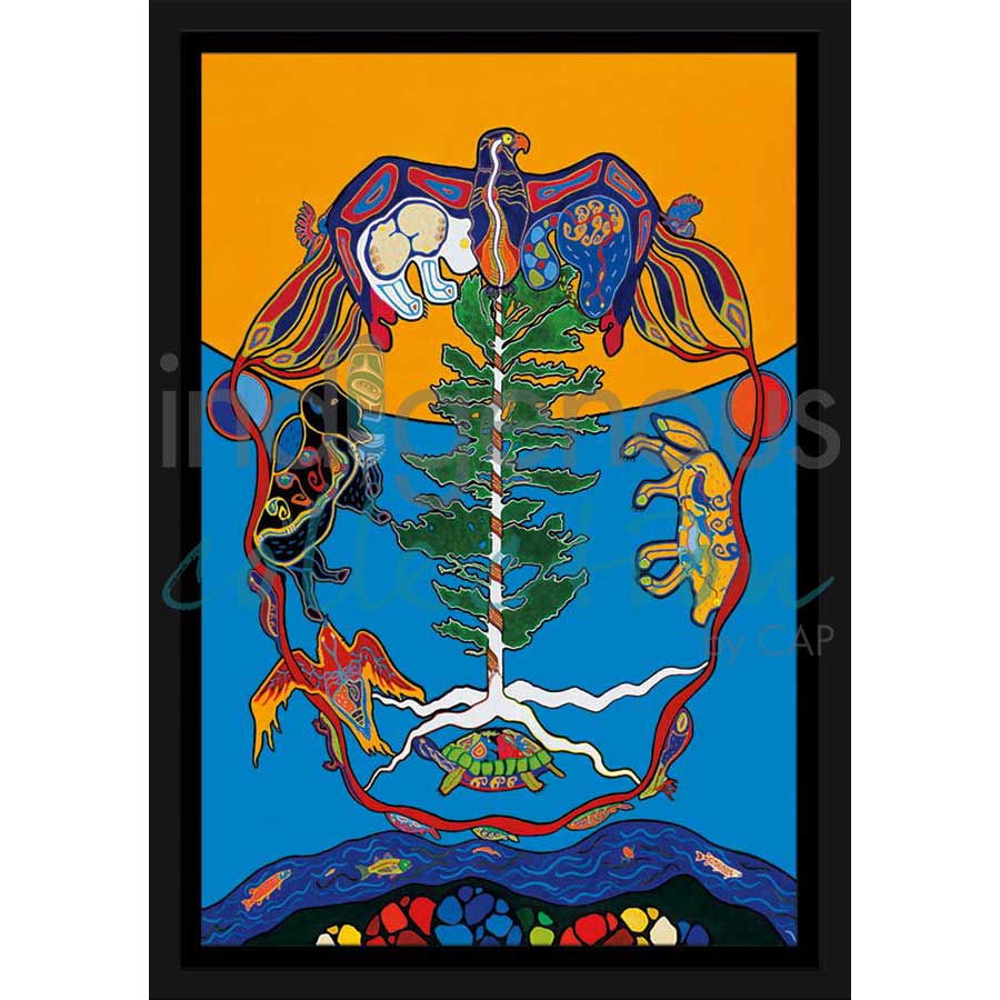 Love - The Great Tree of Life by artist Kristy Cameron - Métis. Indigenous Collection