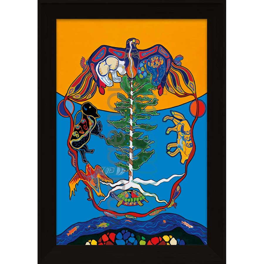 Love - The Great Tree of Life by artist Kristy Cameron - Métis. Indigenous Collection