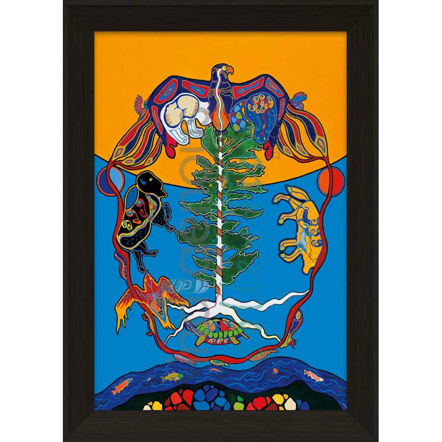 Love - The Great Tree of Life by artist Kristy Cameron - Métis. Indigenous Collection